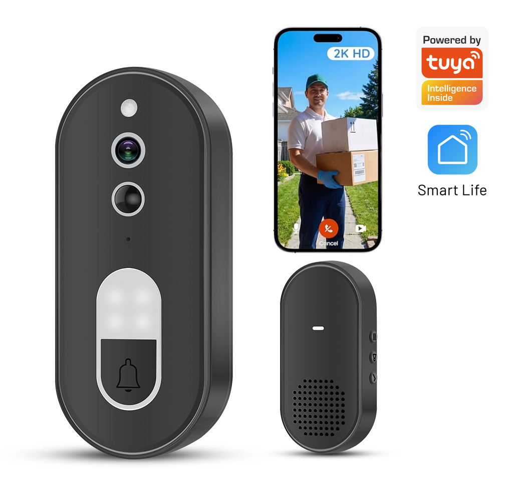 Smart Home Battery Camera - Sonnette vidéo sans fil WiFi Tuya