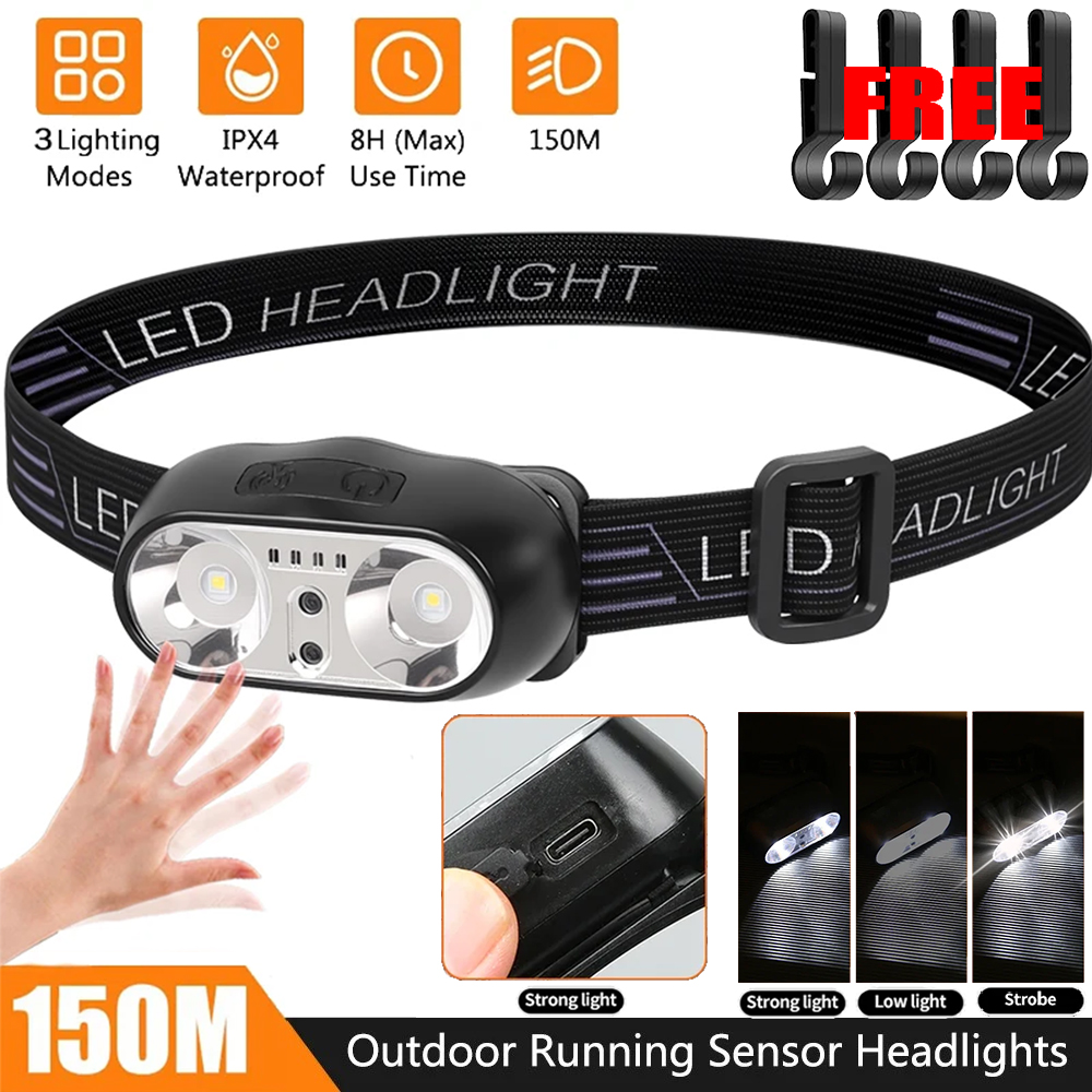 Motion Sensor Light - Lampe frontale Portable XPE + capteur