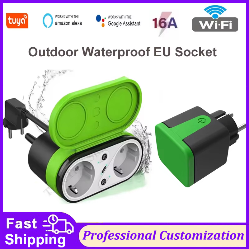 Wifi Smart Plug - Prise intelligente extérieure Wi-Fi Tuya EU