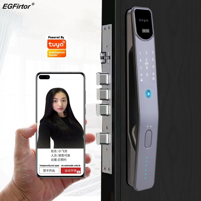 Smart Home Battery Camera - Serrure de porte intelligente à empreinte