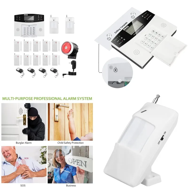 Smart Home Remote - Kit d'alarme anti-intrusion pour maison, numérotation