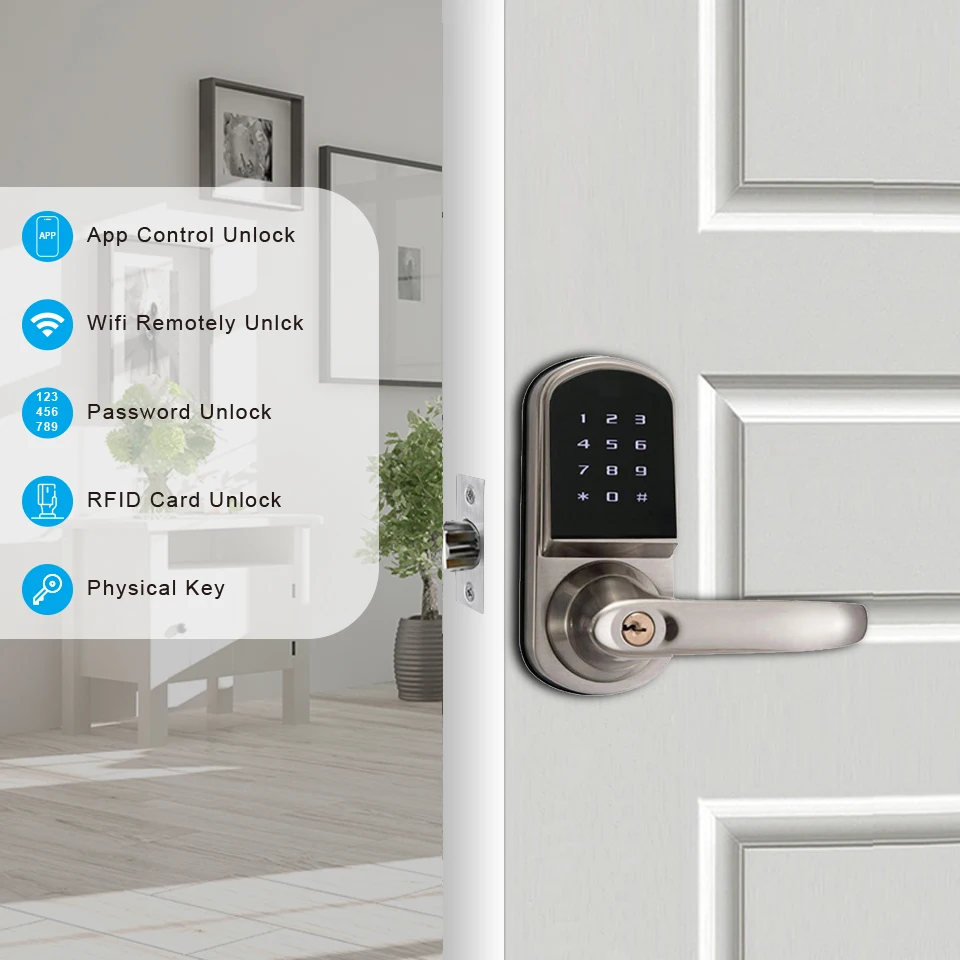 Airbnb Smart Home - Serrure de porte intelligente en alliage