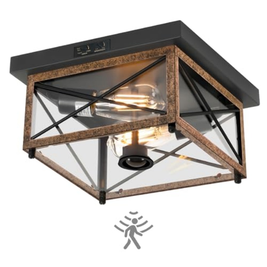 Motion Sensor Light - Plafonnier extérieur avec détecteur de mouvement,