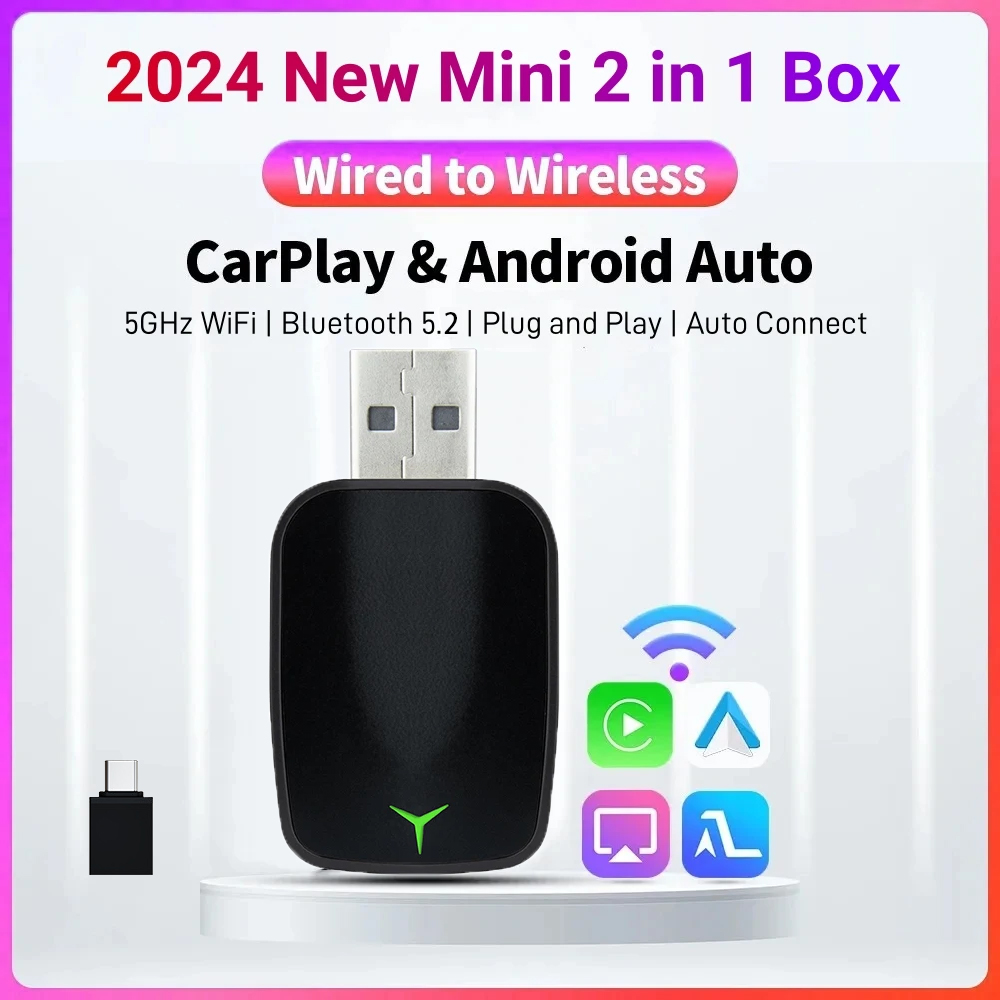Wifi Smart Plug - Carplay filaire vers sans fil Android