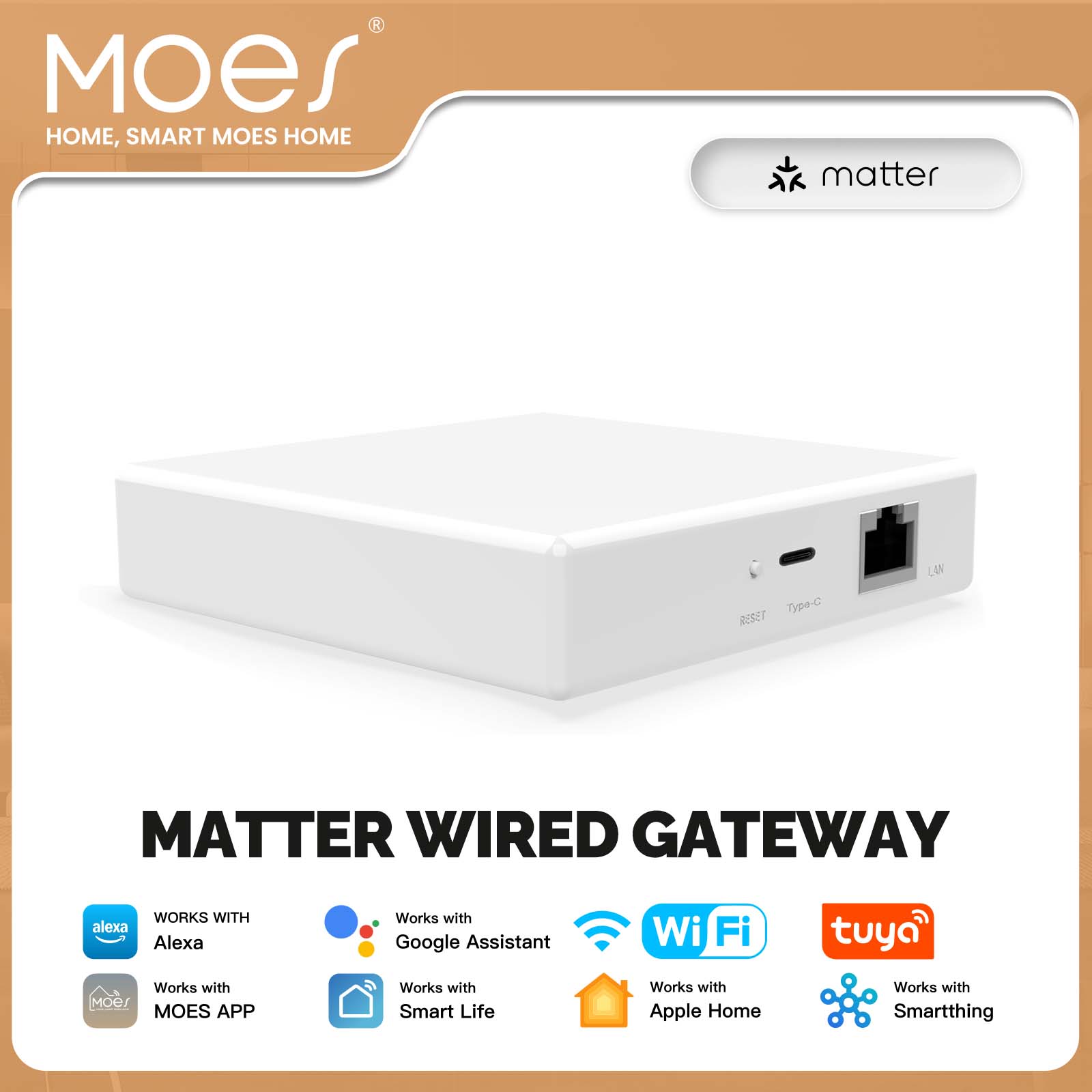 Smart Home Registration - Passerelle Hub MOES Tuya ZigBee Matter