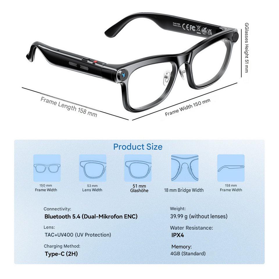 Lunettes Intelligentes IA avec - Smart Home Battery Camera avis et prix