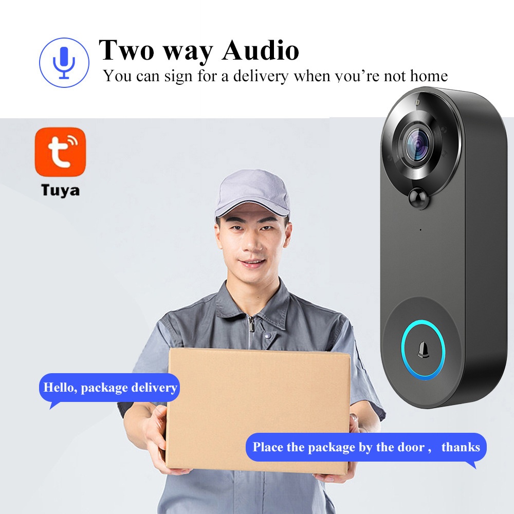 Tuya 1080P sans fil WIFI sonne - Smart Home Battery Camera avis et prix