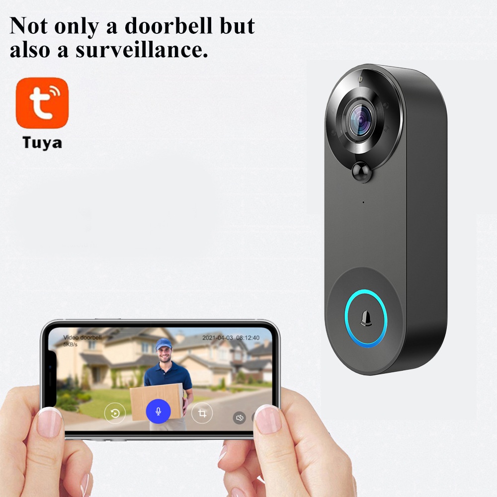 Tuya 1080P sans fil WIFI sonne - Smart Home Battery Camera avis et prix