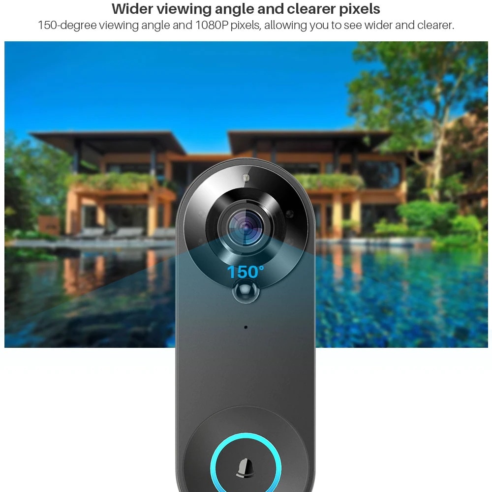 Tuya 1080P sans fil WIFI sonne - Smart Home Battery Camera avis et prix