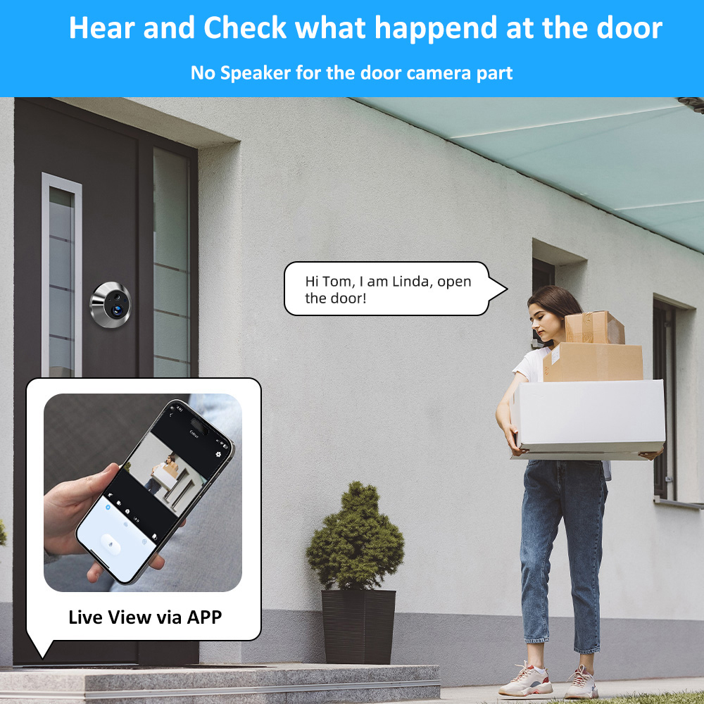Peepholes de porte numérique d - Smart Home Battery Camera avis et prix
