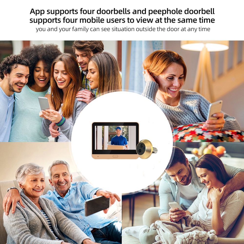 Peepholes de porte numérique d - Smart Home Battery Camera avis et prix