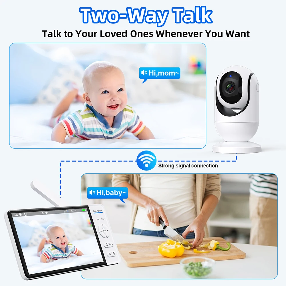 Moniteur vidéo pour bébé, 7.0  - Smart Home Battery Camera avis et prix
