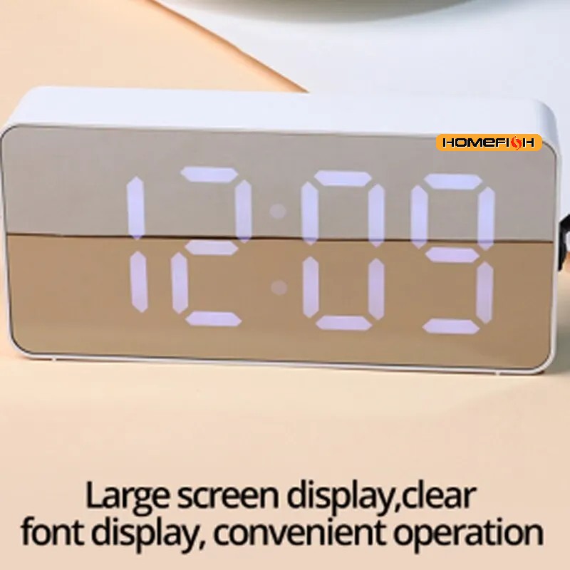 Horloge de Table miroir LED bl - Smart Home Retrofit avis et prix