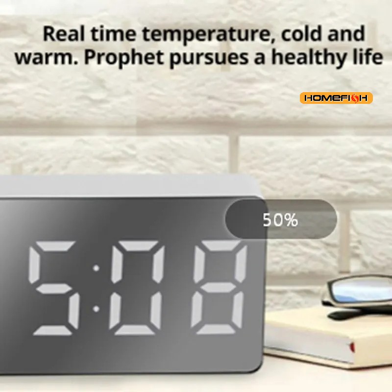 Horloge de Table miroir LED bl - Smart Home Retrofit avis et prix