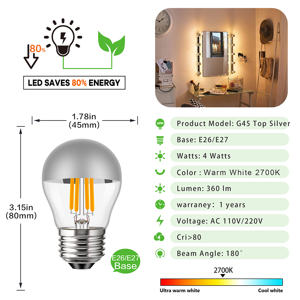 G45 Edison LED ampoule de nuit - Smart Home Retrofit avis et prix