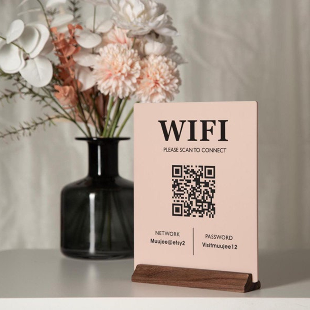 Panneau acrylique WiFi QR Code - Airbnb Smart Home avis et prix