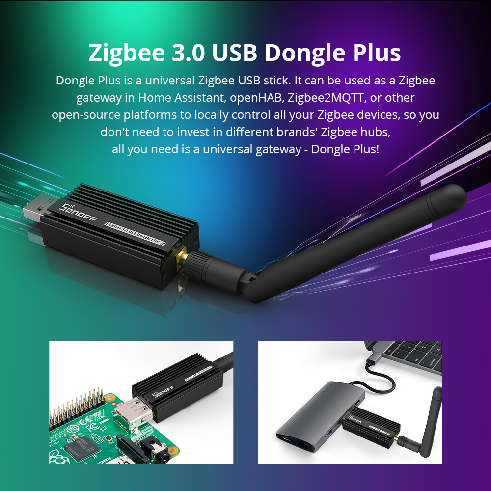 SONOFF Zigbee 3.0 USB Dongle P - Smart Home Registration avis et prix