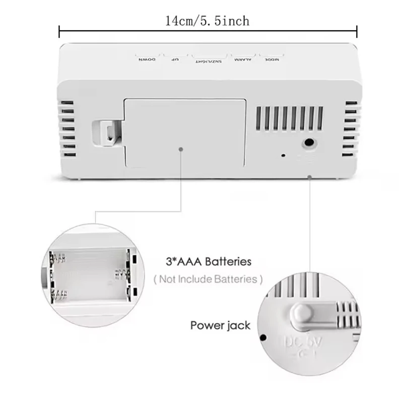 1Pc horloge numérique blanche  - Smart Home Retrofit avis et prix