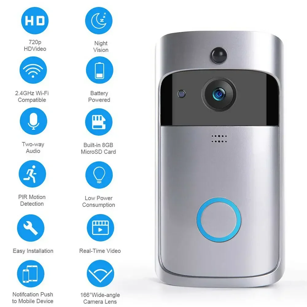 Sonnette de porte sans fil WIF - Smart Home Battery Camera avis et prix