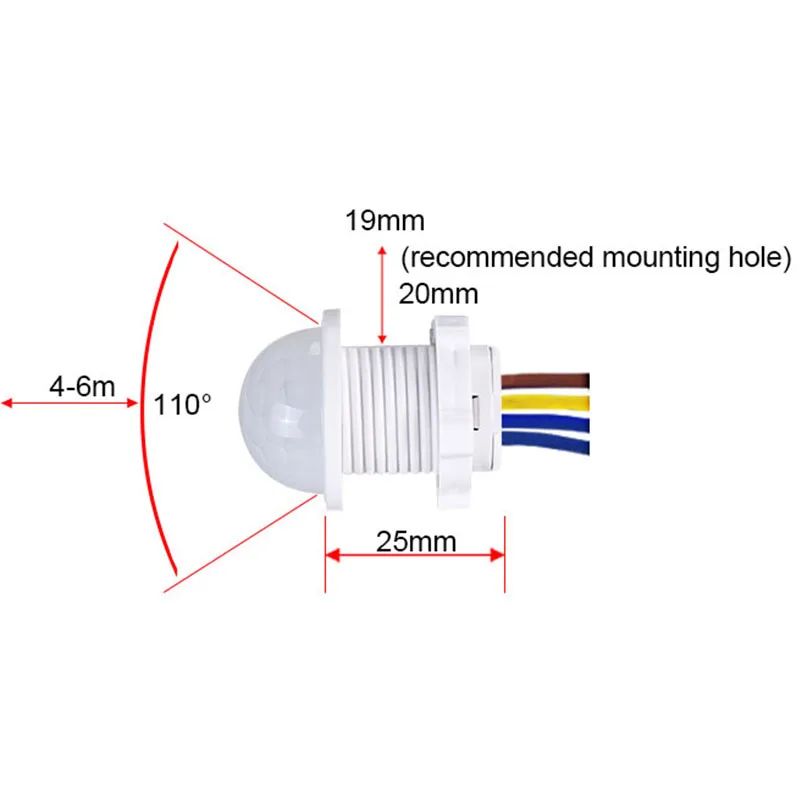 AC 110 V 220 V capteur maison  - Pir Motion Sensor avis et prix