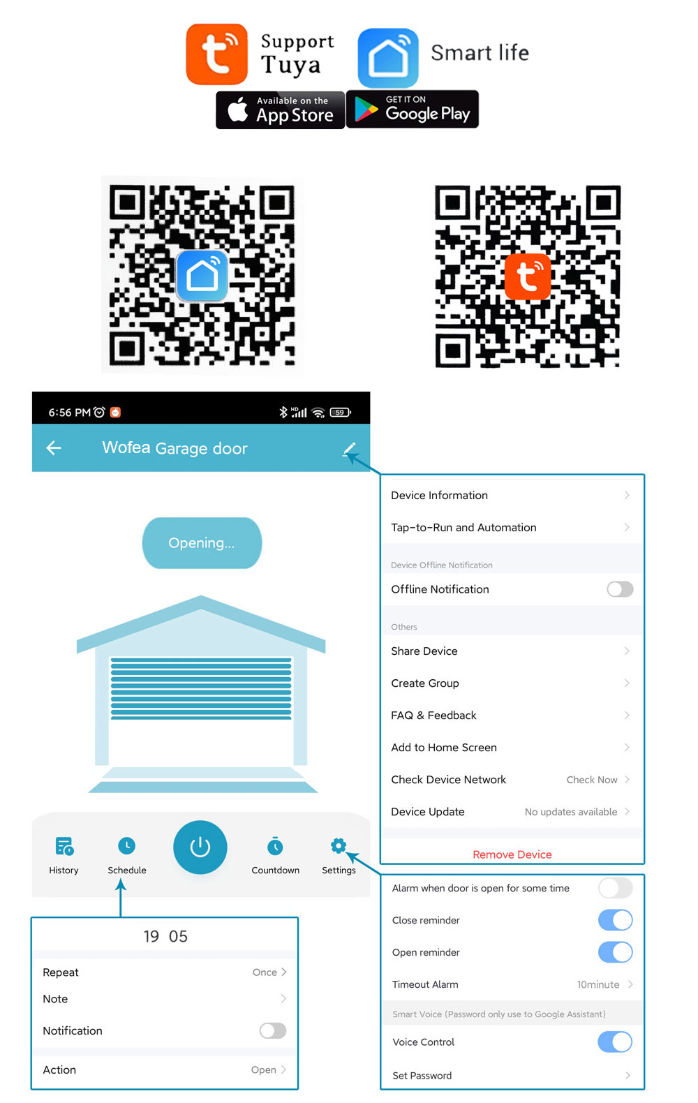 Wofea Tuya Smart WIFI 2.4G Con - Smart Home Registration avis et prix